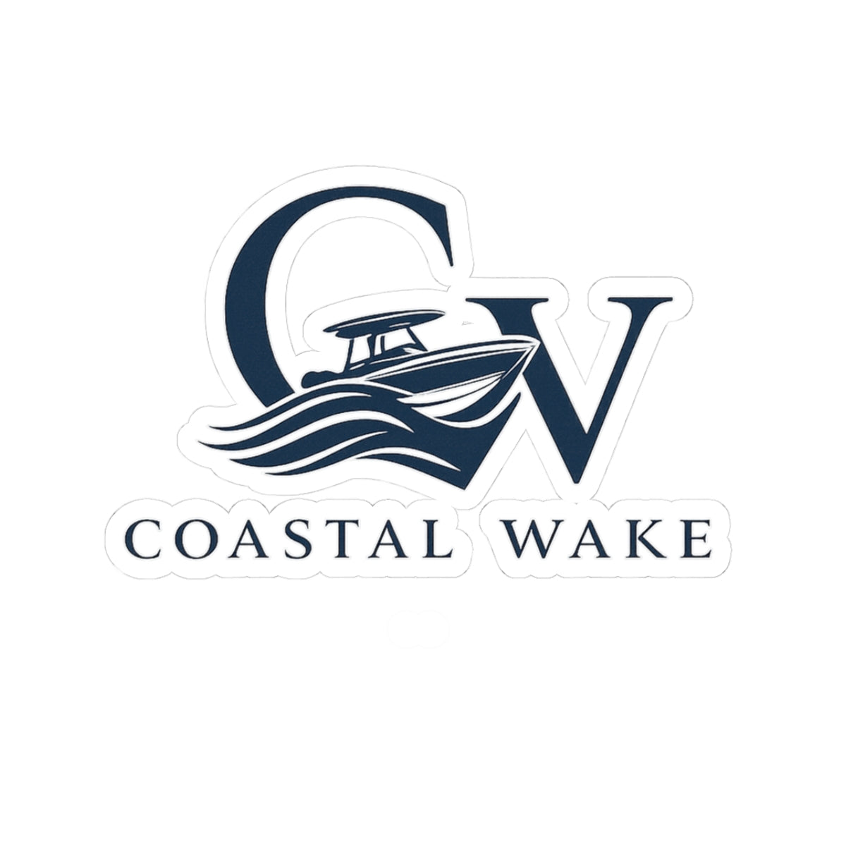 Coastal Wake Cut Out Sticker
