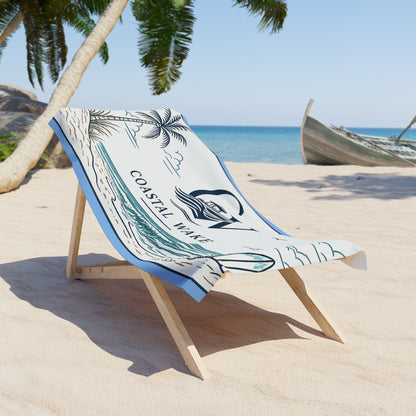 Coastal Wake Beach Towel