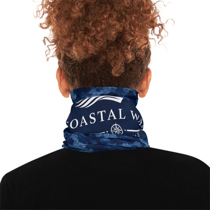 Coastal Wake Blue Camo Neck Gaiter