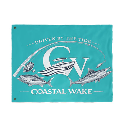 Double Sided Coastal Wake Flag