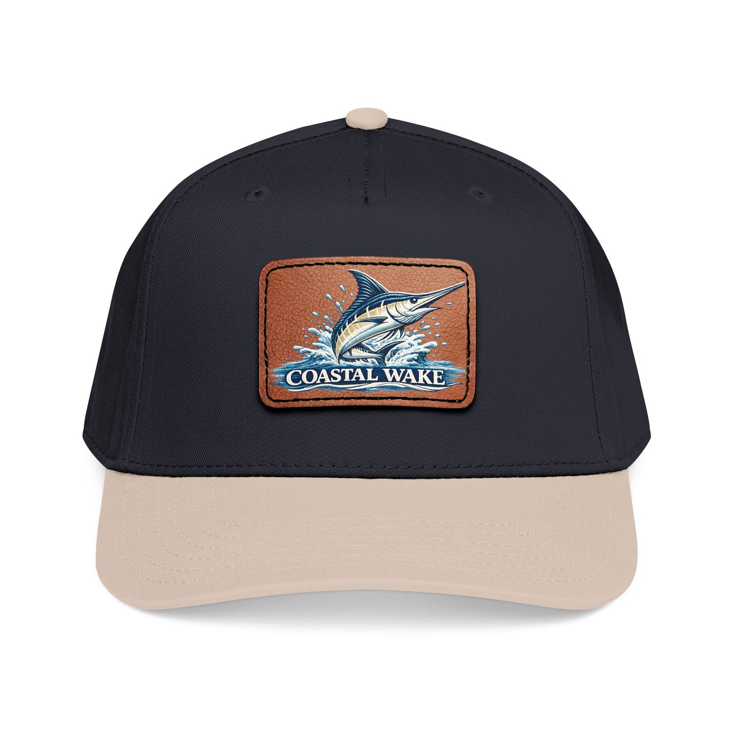 Marlin Leather Patch Cap