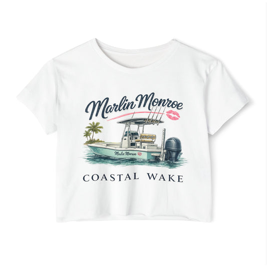 Marlin Monroe Womens Crop Top Tee