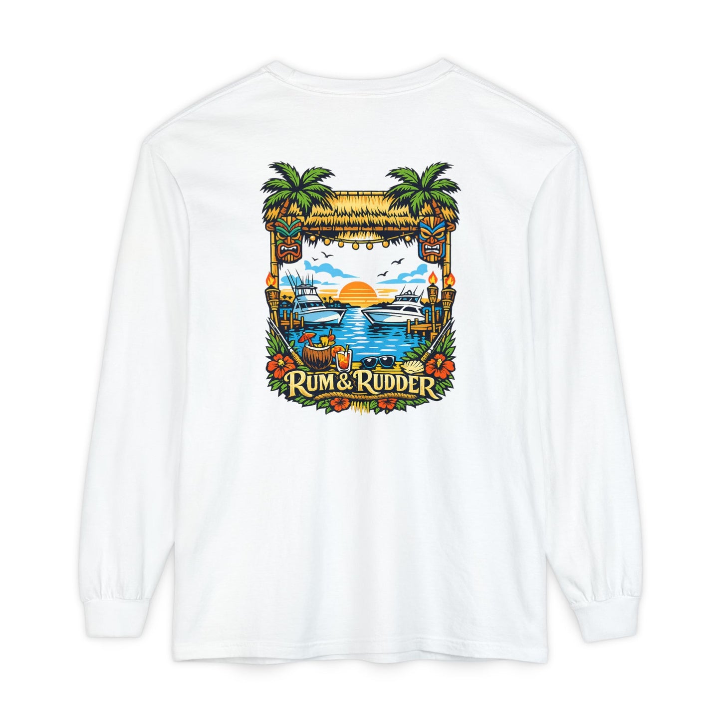 Rum & Rudder Tropical Sunset Long Sleeve T-Shirt