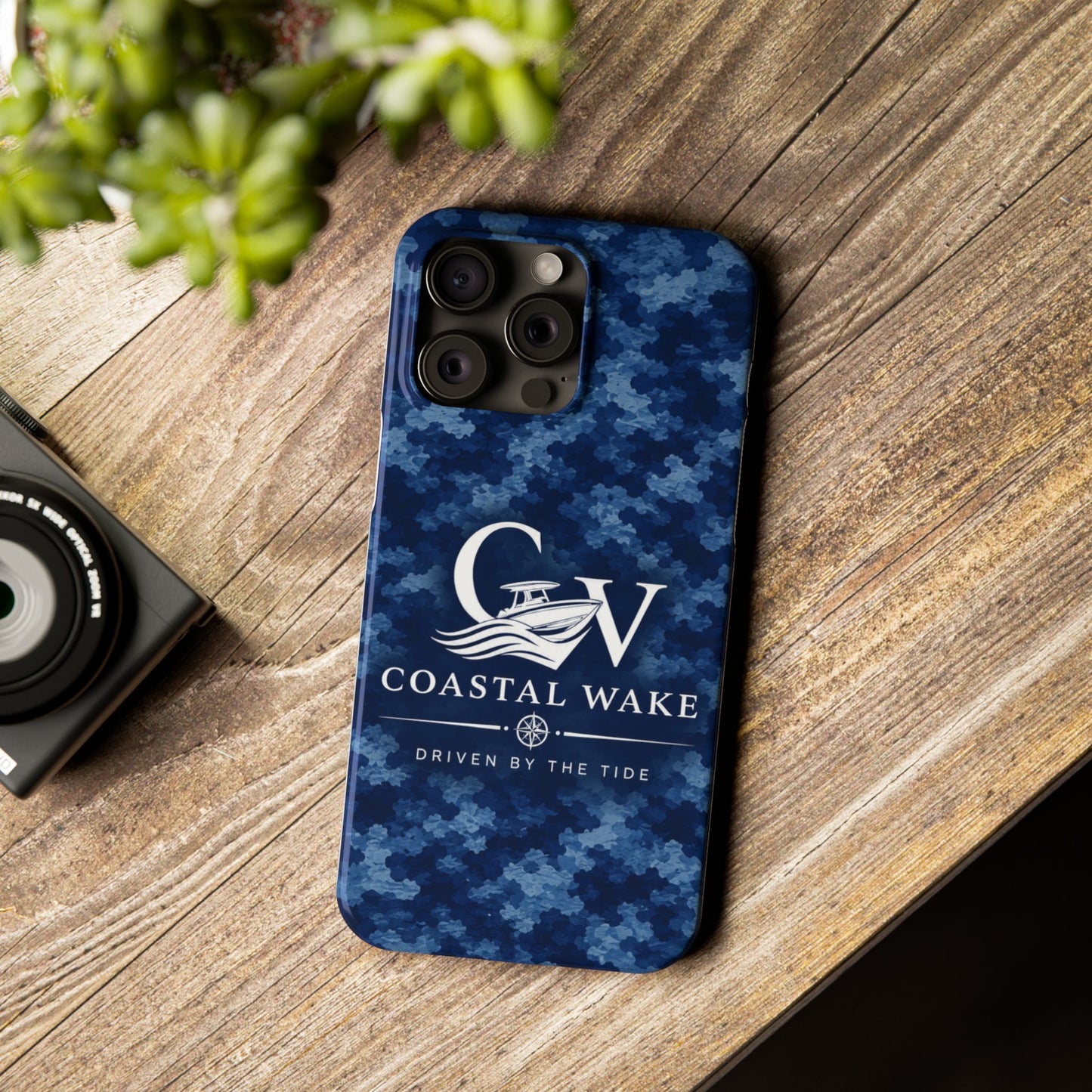 Coastal Wake Camo Slim Phone Case