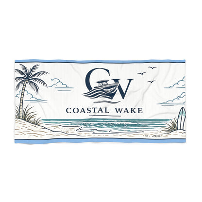 Coastal Wake Beach Towel