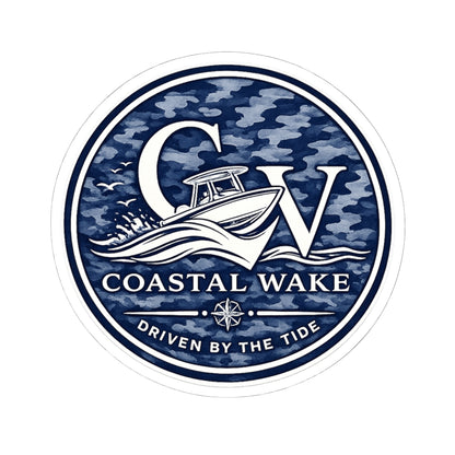 Coastal Wake Logo Sticker