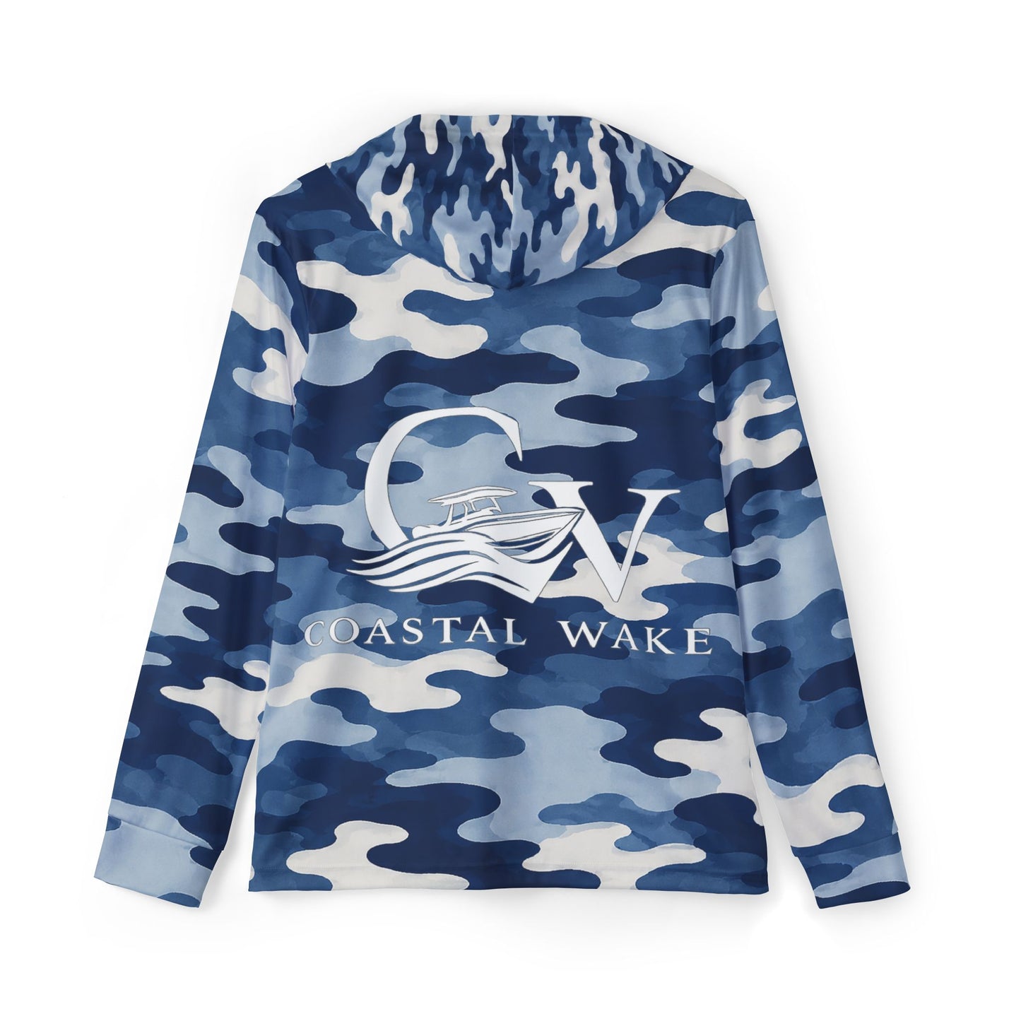 Coastal Wake Blue Camo Hoodie