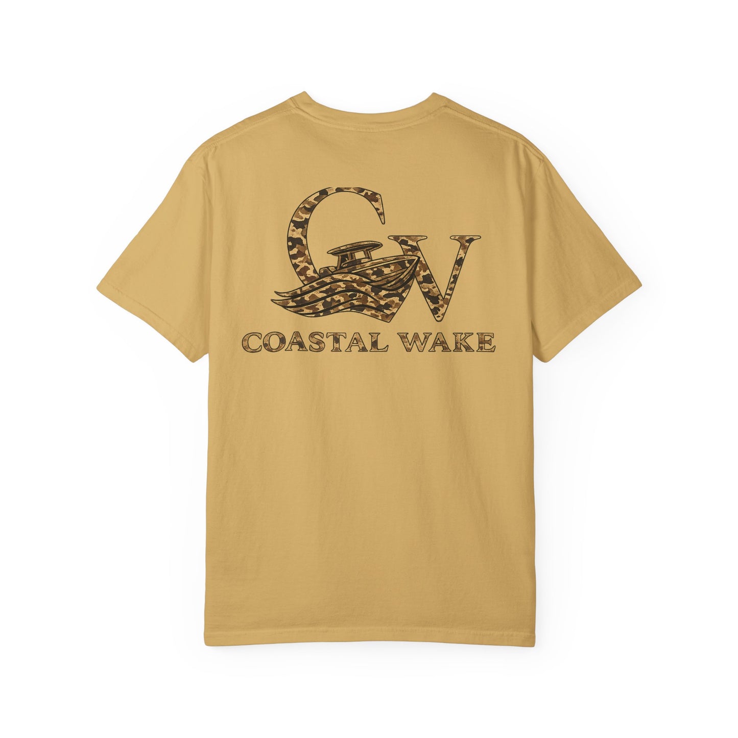 Coastal Wake Duck Camo Logo Tee