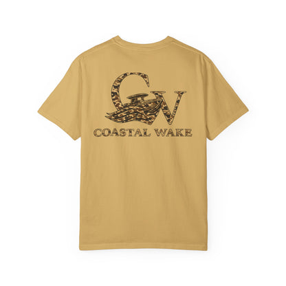 Coastal Wake Duck Camo Logo Tee