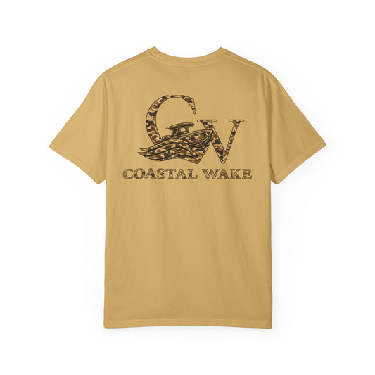 Coastal Wake Duck Camo Logo Tee