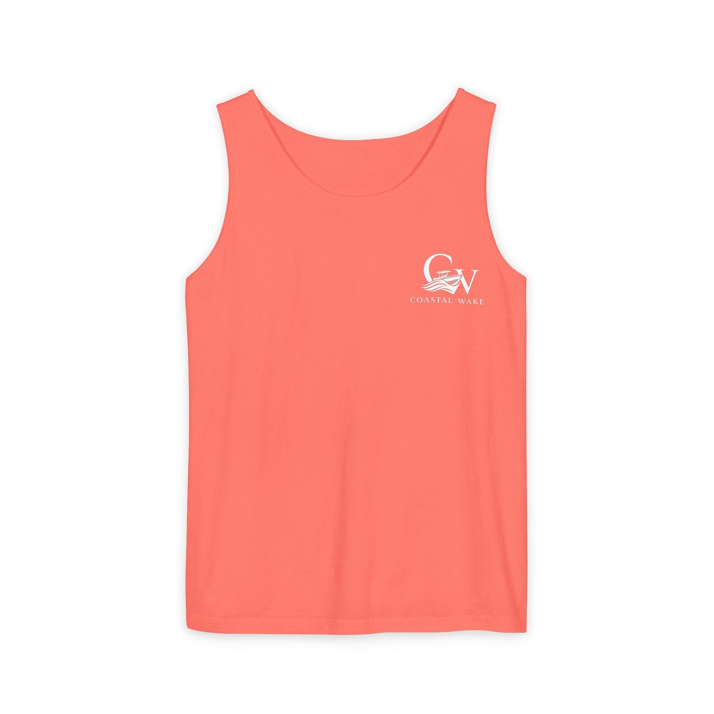 Vacation Beach Tank Top – “We Live Where You Vacation” Tropical Sunset Tank