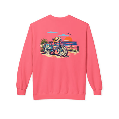 Coastal Wake Beach Bike Crewneck Sweatshirt