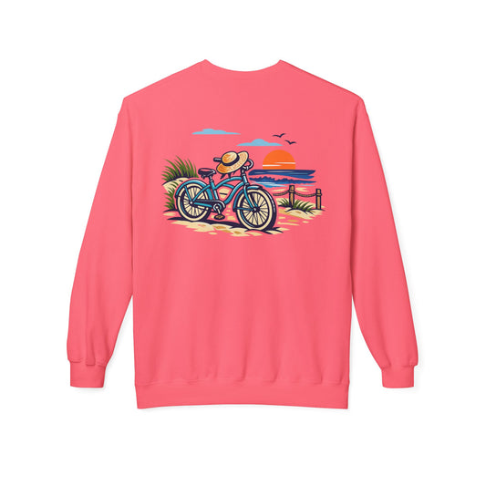 Coastal Wake Beach Bike Crewneck Sweatshirt