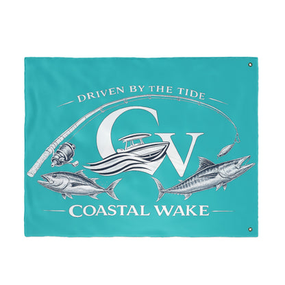 Double Sided Coastal Wake Flag
