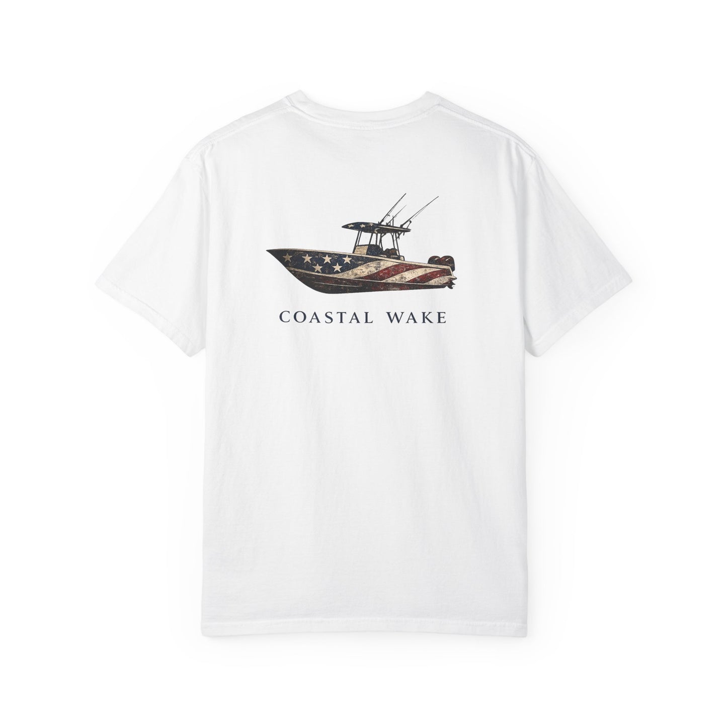 Coastal Wake American Boat T-Shirt