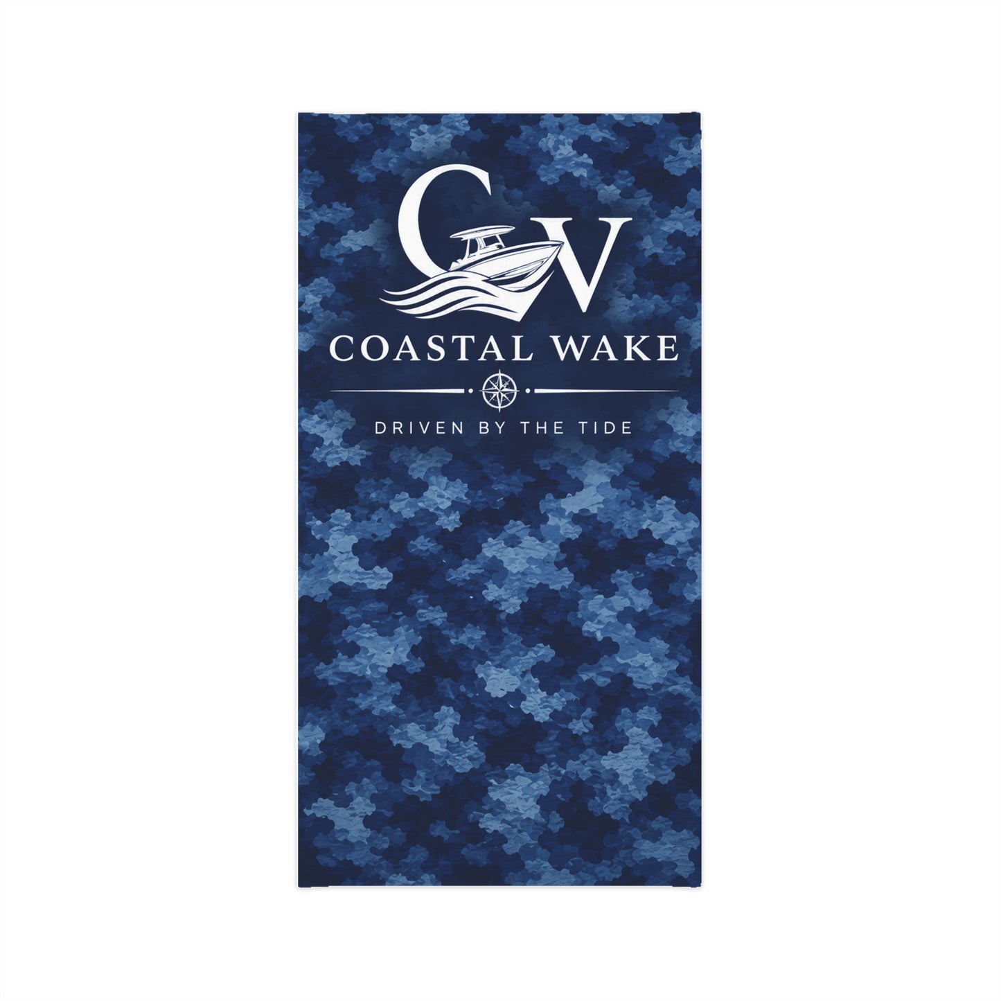 Coastal Wake Blue Camo Neck Gaiter