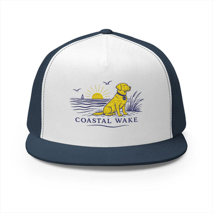 Yellow Retriever Beach Snapback