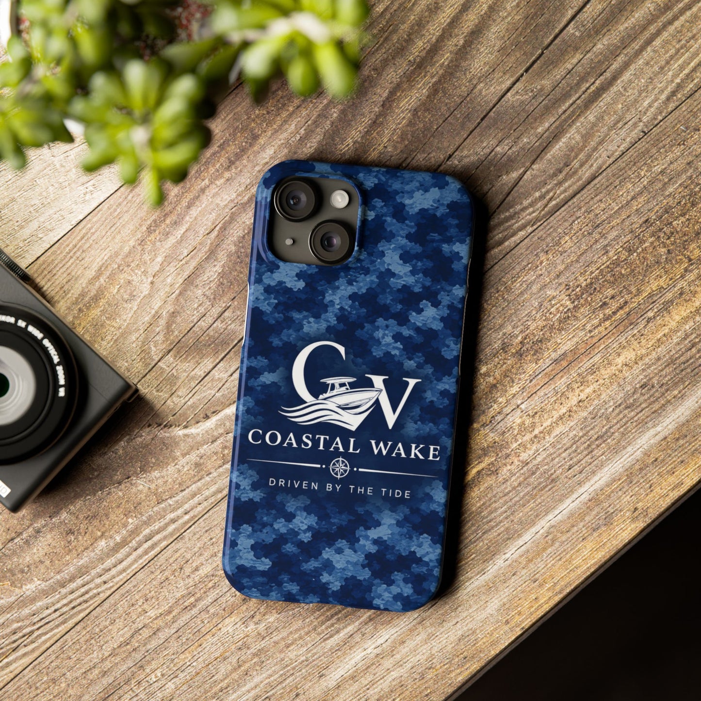 Coastal Wake Camo Slim Phone Case
