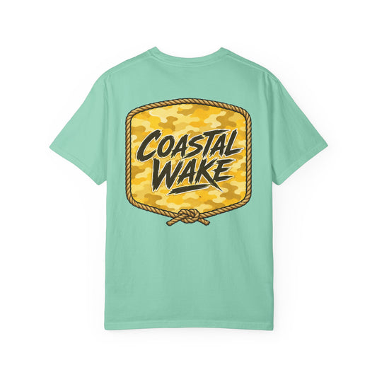 Coastal Wake Yellow Camo Tee