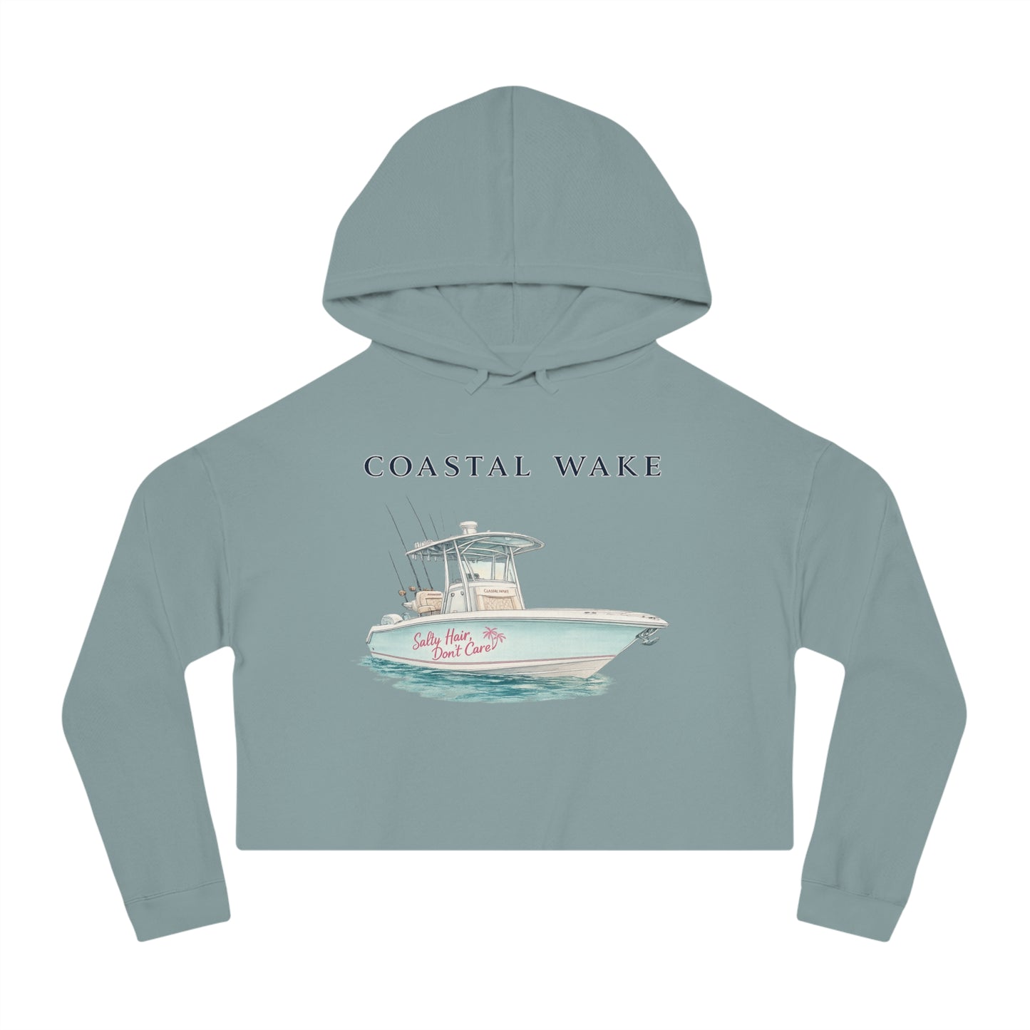 Salty Hair, Don’t Care Cropped Hoodie