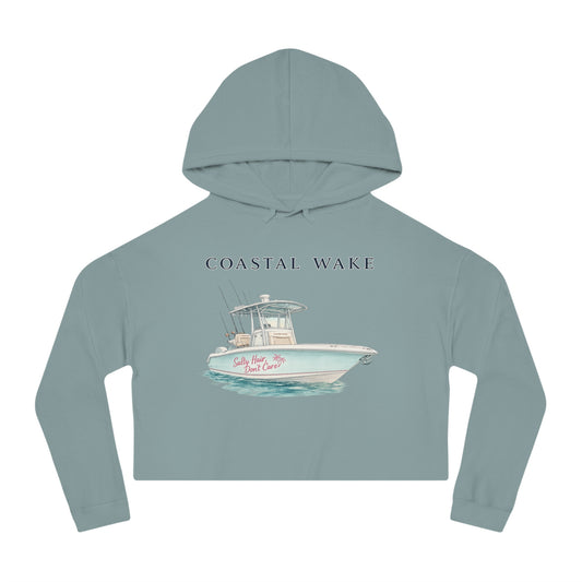 Salty Hair, Don’t Care Cropped Hoodie