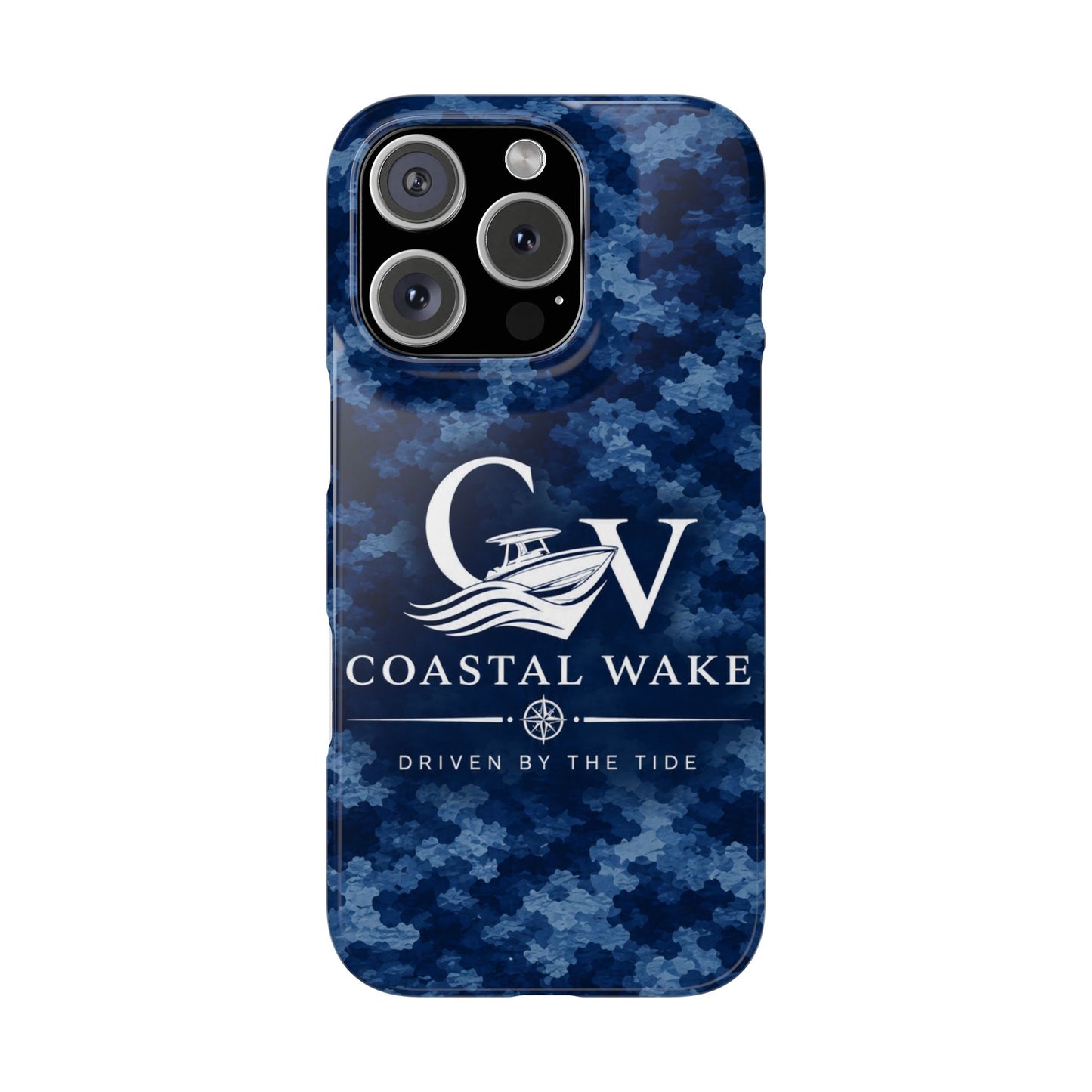 Coastal Wake Camo Slim Phone Case