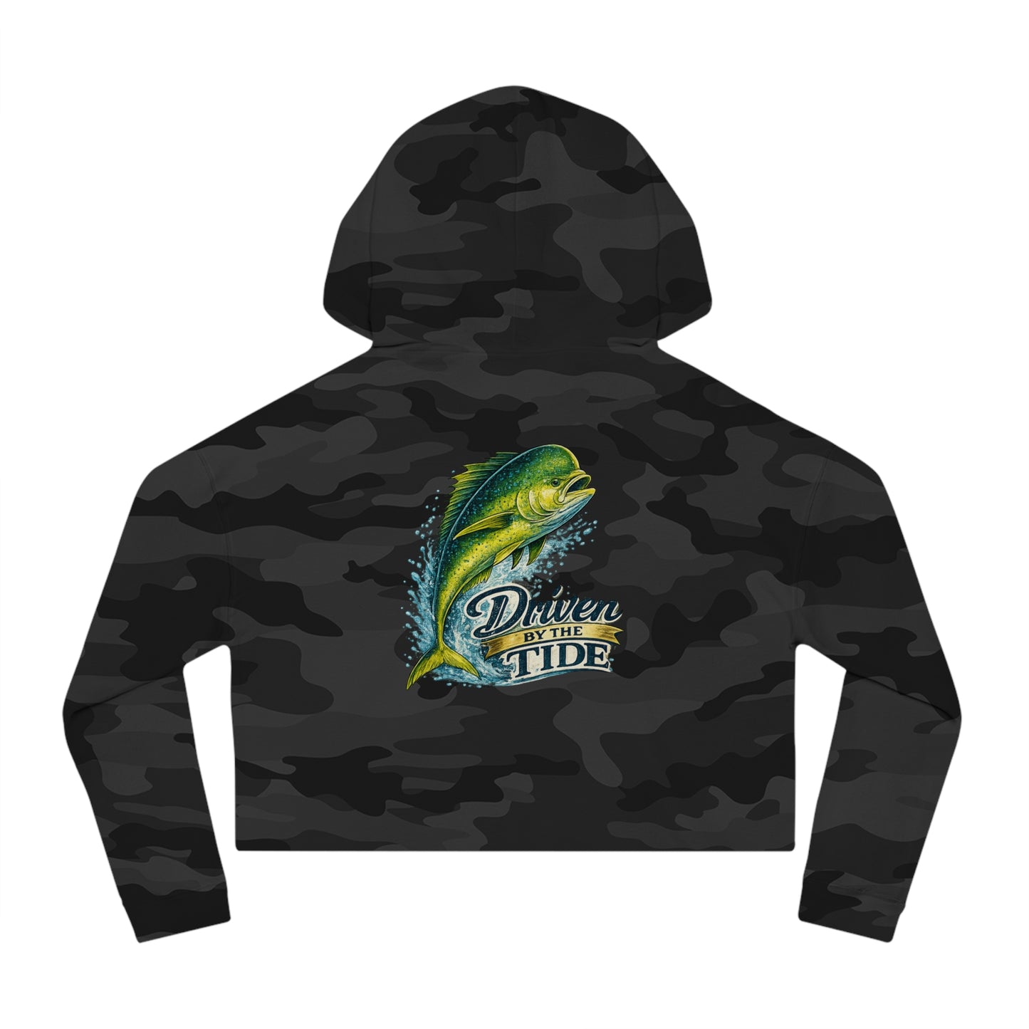 'Driven by the Tide' Mahi Cropped Hoodie