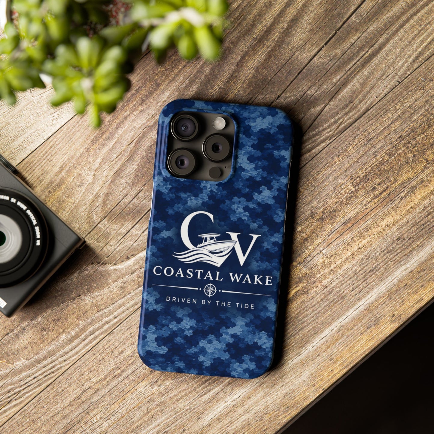 Coastal Wake Camo Slim Phone Case