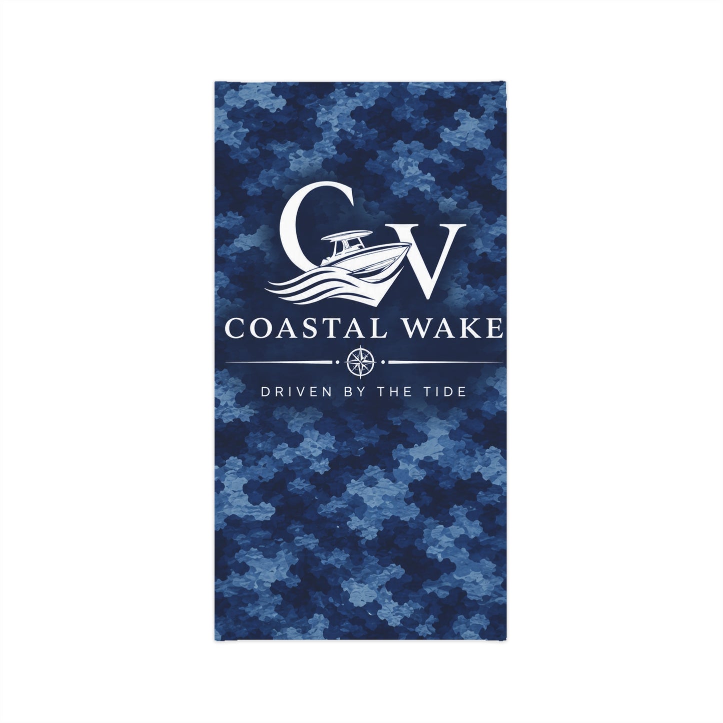 Coastal Wake Blue Camo Neck Gaiter