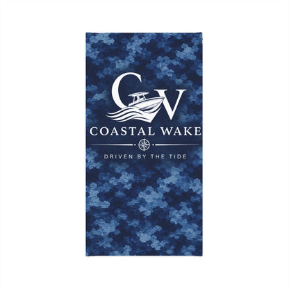 Coastal Wake Blue Camo Neck Gaiter