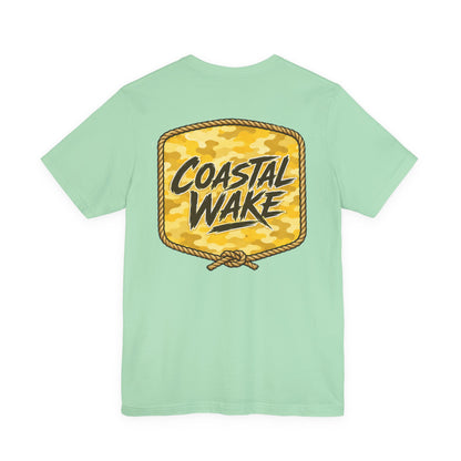 Coastal Wake Yellow Camo Tee