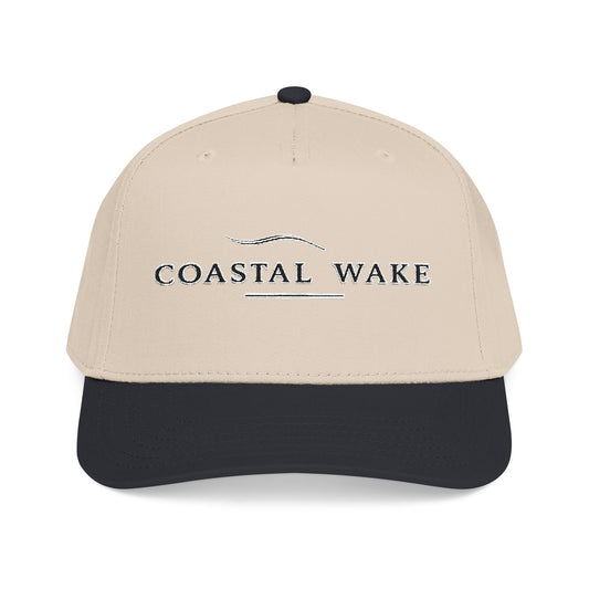 Coastal Wakes Baseball Cap — Simple Logo Mid‑Profile Hat