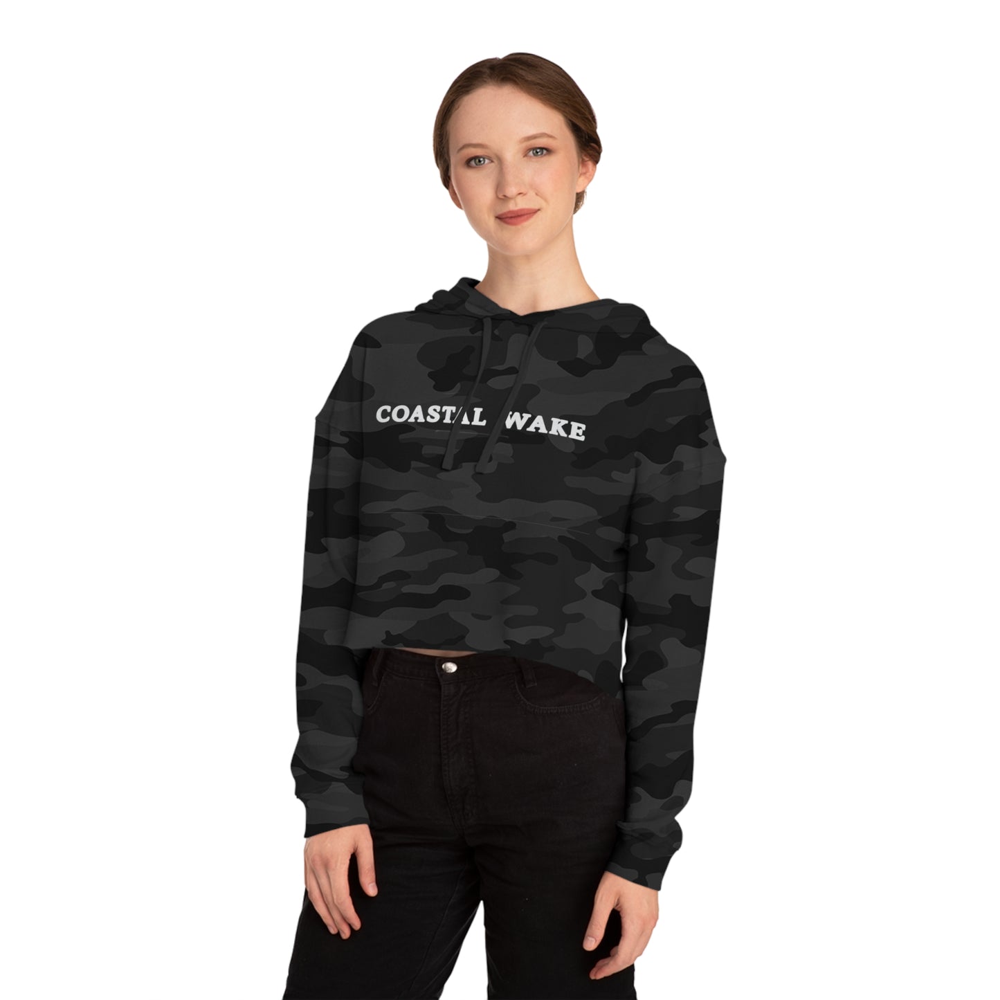 'Driven by the Tide' Mahi Cropped Hoodie