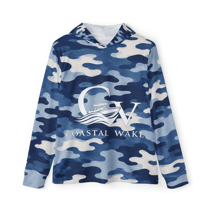 Coastal Wake Blue Camo Hoodie
