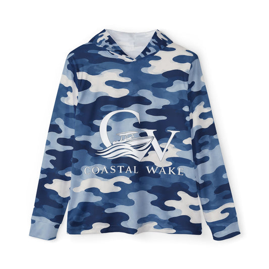 Coastal Wake Blue Camo Hoodie