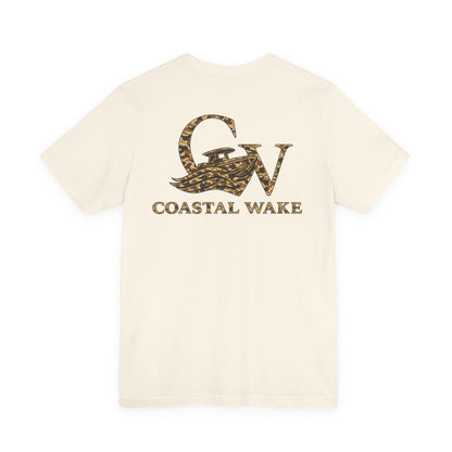 Coastal Wake Duck Camo Logo Tee